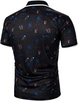 Camisetas de golf de hombre bordadas con impresión digital personalizada, camisetas polo de secado rápido deportivas con impresión por sublimación para hombre