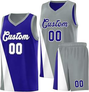 Maillot de basket-ball personnalisé pour hommes/femmes double face respirant à séchage rapide léger évacuation de l'humidité grande taille quantité minimale de commande bas imprimé - Product Image 5