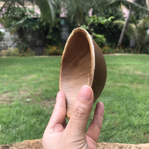 Assiettes carrées en feuille d'arec de 1 pouce |   Assiettes jetables en feuille d'arec carrées, brunes, de taille standard - Product Image 6