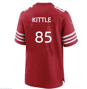 Camisetas de fútbol americano para hombre al por mayor de fábrica, camisetas de manga corta bordadas con parche cosido personalizado, todos los equipos, proveedores OEM ODM - Product Image 6