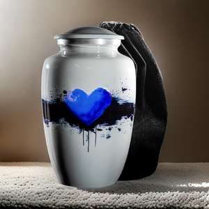 Nouvelles urnes de crémation pour adultes pour les cendres avec couvercle sécurisé Urnes funéraires en métal en aluminium fabriquées à la main pour les cendres de souvenir Prix de gros - Product Image 4