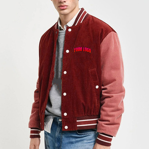 Veste bomber varsity pour homme de haute qualité, personnalisée, avec col montant, manches en cuir imperméables, hiver - Product Image 3