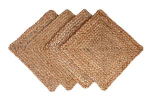 Napperons de jute carré au crochet faits à la main tapis de table tressé tissé pour les mariages à la maison ou les hôtels - Product Image 3