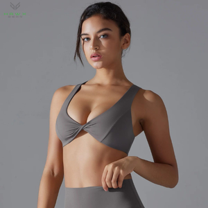 Soutien-gorge de yoga de sport respirant et sexy Séchage rapide Vêtements de sport de fitness sans manches Sous-vêtements d'entraînement avec dos évidé - Product Image 2
