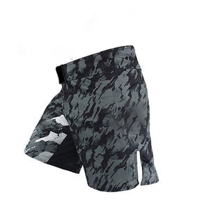 Pantalones cortos MMA informales de diseño de servicio OEM para hombre, cintura elástica 100% Spandex \ poliéster, ropa de gimnasio al por mayor, equipo de lucha de bolsillo, pedido hecho - Product Image 5