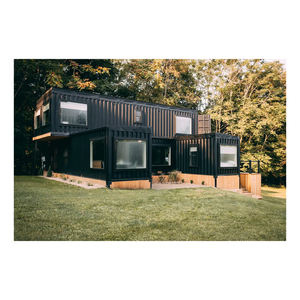 Maisons préfabriquées de luxe de haute qualité de catégorie A, cuisine, salle de bain, conteneur maritime sec noir, une chambre, utilisation hôtelière - Product Image 4