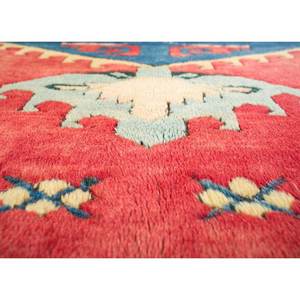 Nuray Geometric Wool Rugs Hand Knotted in <b>Red</b> & Orange for Home Entryway 9x12 Rectangle Puzzle Abstract Models for Teens-Pae-925 - Product Image 3