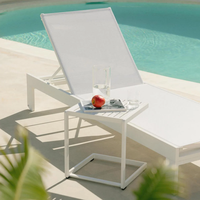 Chaise longue réglable pour hôtel, mobilier de patio, lit de jour pour la cour, chaise longue de plage de luxe, chaise longue d'extérieur, lit de soleil au bord de la piscine