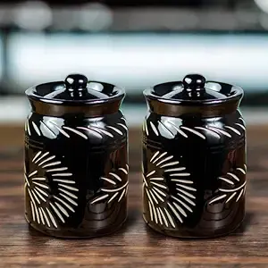 ราคาโรงงาน โถเซรามิกดีไซน์เนอร์สำหรับห้องครัวสมัยใหม่ โถเซรามิกสำหรับเสิร์ฟและเก็บอาหาร ผลิตด้วยงานฝีมือ - Product Image 2