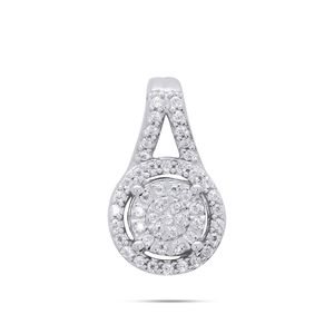 Colgante de Diseño Antiguo con Diamante Redondo - Product Image 1