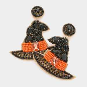 Pendientes de gota de cuentas de semillas de ganchillo al por mayor de alta moda 2023 para mujer, joyería Artificial multicolor hecha a mano - Product Image 1