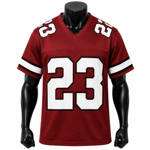 Camisetas y Tops de Fútbol Americano Personalizados de Talla Grande en Poliéster, Jersey de Equipo Sublimado, Fabricante OEM de Jerseys Deportivos - Product Image 4