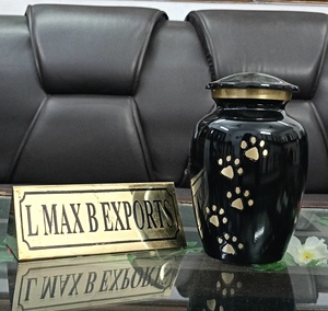 Urnas únicas de estilo personalizado decorativas para el hogar de la mejor calidad, urnas funerarias de metal para cremación al por mayor de India - Product Image 4