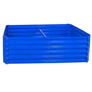 Jardinera Elevada de Metal Corrugado de 6x3x2 pies, Jardinera Rectangular Grande para Exteriores GB00324 - Product Image 1