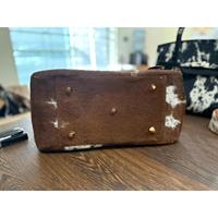 Sac à main de luxe en cuir de vachette pleine fleur avec rabat, décorations chaînes, classique, décontracté, grande capacité, deux sangles ouvertes
