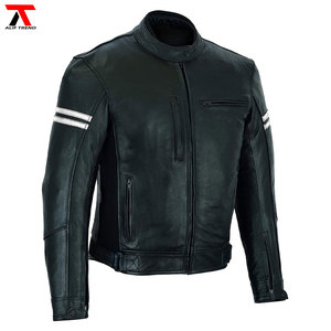 Chaqueta de cuero de motocicleta con armadura aprobada CE hecha a medida para hombres, ropa deportiva impermeable transpirable - Product Image 3