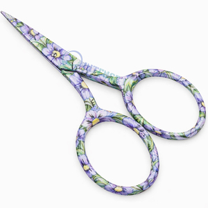 Ciseaux à broder vintage à fleurs, outil de couture de précision, lames en acier inoxydable tranchantes pour couper le fil, ciseaux de maquillage - Product Image 3