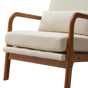 เฟอร์นิเจอร์บ้านหนึ่งที่นั่งไม้เนื้อแข็งห้องนั่งเล่นโซฟาเดี่ยวขาไม้สำหรับห้องนั่งเล่น - Product Image 6