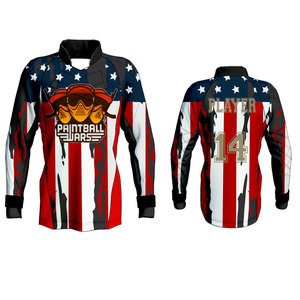 Uniformes de paintball tailles adultes personnalisé original paintball sublimation imprimé logo abordable de haute qualité maillot de paintball - Product Image 3