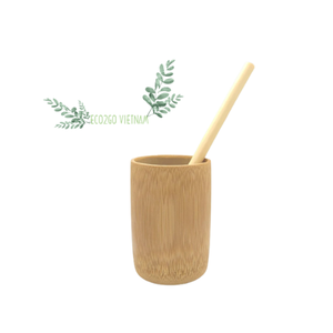 Wholesale Custom <b>Bamboo</b> Reusable Coffee <b>Cups</b>/ <b>Bamboo</b> <b>Cups</b> With Straw Accept Customized Logo From Eco2go Vietnam - Product Image 5