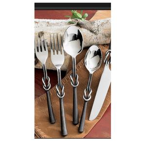 Ensemble de couverts en métal décoratif or rose avec finition marbrée pour repas de luxe avec surface brillante et forme de poignée ergonomique - Product Image 3