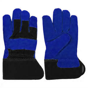 Guantes de seguridad de cuero de vaca de alta calidad Guantes de trabajo de alto rendimiento resistentes al calor Uso industrial - Product Image 2