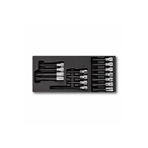 Usag 15-Piece Assorted <b>Socket</b> in Plastic Tray Durable and Easy to Organize - Product Image 1