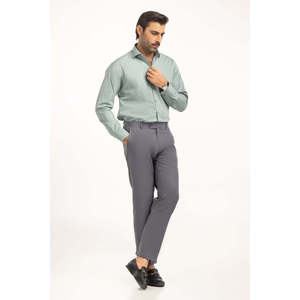 Camisas de Vestir Casuales para Hombre, Corte Moderno, 100% Algodón Popelina, Tinturadas Lisas, Tallas 3XL y 6XL MN-FS-DP25-046 - Product Image 6