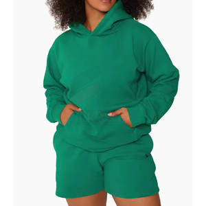 Ensemble sweat-shirt et short pour femme, look décontracté quotidien, été, ensemble sweat-shirt et short pour femme, style streetwear tendance - Product Image 4