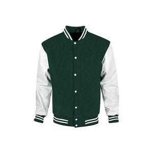 100% lana diseño personalizado Color sólido Varsity prendas de vestir exteriores hombre bordado personalizado Logo parche todo Vintage Collage chaqueta hombres - Product Image 1