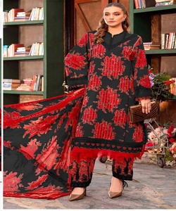 Pakistanisalwar ชุด kameez abaya มุสลิมผู้หญิง3ชิ้นชุดผ้าลินินหรูหราสำหรับใส่ตอนเย็นชุดอินเดีย - Product Image 3