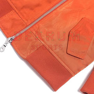 Blouson aviateur d'hiver élégant pour hommes de grande taille, léger et régulier avec col montant et fermeture éclair complète, vêtements d'extérieur très vendus - Product Image 6