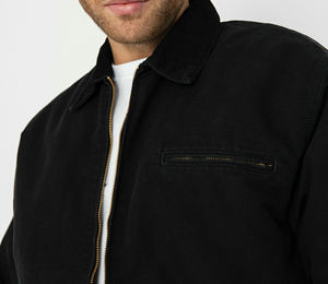 Veste de travail pour homme en toile lourde de mécanicien de travailleur en sergé d'approvisionnement d'usine de logo personnalisé - Product Image 6