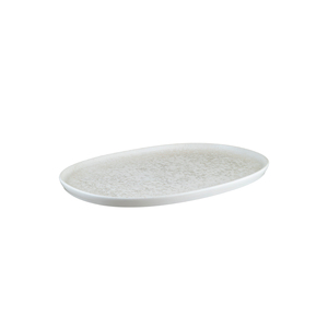 Bonna Minimalist Design Style Lunar White 34 cm Porcelain Oval Serving <b>Plate</b> <b>Large</b> Presentation <b>Plate</b> - Product Image 3
