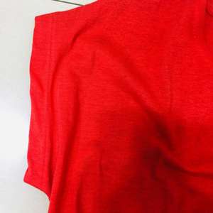 Camiseta de Manga Corta para Hombre, Talla Grande, 100% Algodón, Roja, Transpirable, con Diseño Personalizado en la Parte Delantera, 180 GSM, Impresión Serigráfica, Marca Privada - Product Image 3