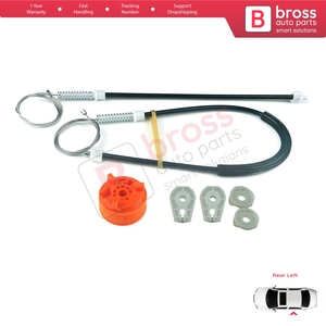 Kit de réparation de lève-vitre électrique arrière gauche BWR679 pour 307 3B 2003-2009 Cabriolet 2 portes 922393 - Product Image 2