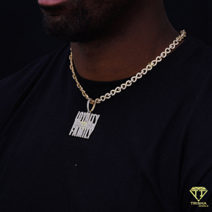 เครื่องประดับฮิปฮอปสุดหรูตามสั่งสร้อยคอจี้เงิน925เพชรโมอิสซาไนต์ประดับเพชรสเตอร์ลิงชุบทองวัสดุทองคำขาว - Product Image 2