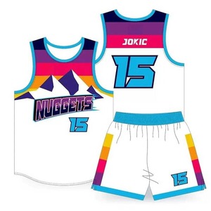 Ensemble de maillots de basket-ball de haute qualité vêtements de sport respirants uniformes de basket-ball réversible basket-ball imprimé par sublimation pour hommes - Product Image 4
