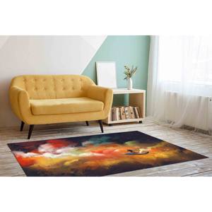 Alfombra Nublada con Diseño de Barco: Arte Marino Abstracto y Colorido, Decoración para Salón, Alfombra de Chenilla - Product Image 3