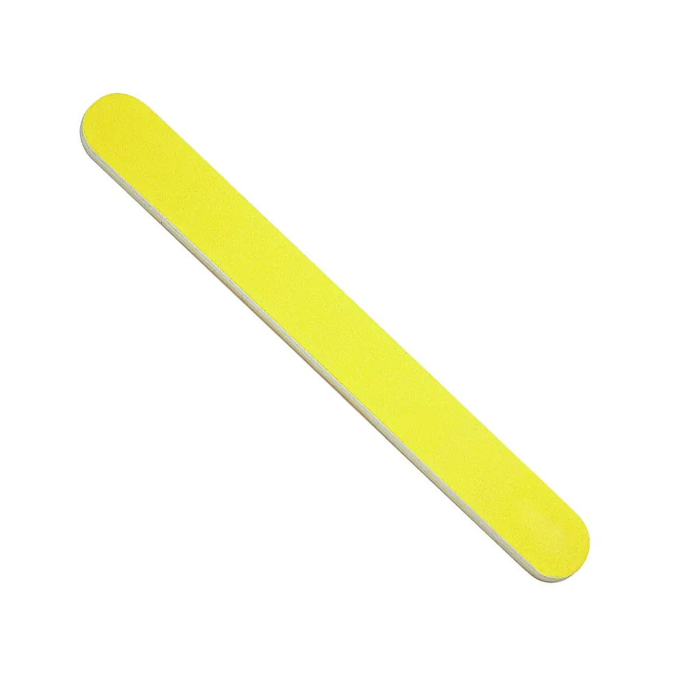 Hoogwaardige Gele Kleur Dubbelzijdige Nagelvijlen Buffer 100/180 Schuurbuffer Zand Nagelvijl Voor Schoonheid