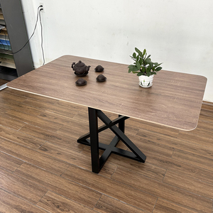 Ensemble de table à manger classique moderne CBBA093 140x80cm avec 4 chaises en similicuir pour un confort optimal, meubles pour la maison, pour le salon - Product Image 2