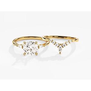 แหวนหมั้นเพชรโมอิสซาไนต์ VVS เกรดห้องปฏิบัติการ เงินแท้ 925 ชุบทอง 14K สำหรับผู้หญิง ของขวัญงานแต่งงาน พร้อมใบรับรอง GRA - Product Image 6