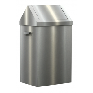 Contenitore per rifiuti in acciaio inossidabile 400 x 300 x 755 mm - Product Image 1