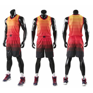 Maillot de sport imprimé personnalisé entraînement ensemble de maillot de basket-ball Bsci vêtements de sport grande taille conception adultes taille uniforme de basket-ball Bsci - Product Image 4