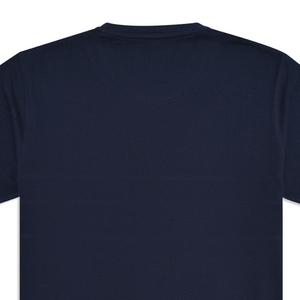 Camiseta de hombre de punto de algodón 100% de alta calidad personalizable, cuello redondo de Color personalizado, informal, transpirable, sólido - Product Image 5