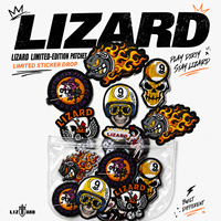 Sac de queue de billard LIZARD édition limitée, tendance, avec broderie personnalisée, badge décoratif DIY, autocollant pour sac de queue de billard