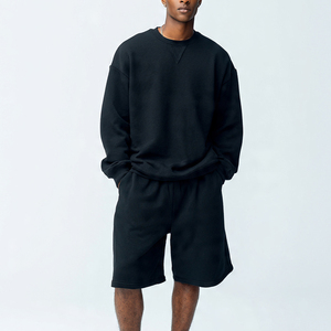 Sudadera con Capucha Extra Grande con Pedrería para Hombre, Hombros Caídos, Estampada con Pedrería, Sudadera con Capucha de Moda Urbana para Hombre, Invierno - Product Image 6