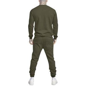 Alta calidad 100% algodón personalizado letra impresa Logo trajes hombres Jogger deportes trajes dos piezas pantalones conjunto hombres chándal - Product Image 6