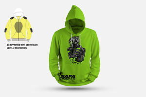 Sweat à capuche pour moto doublé de DuPont KEVLAR Top hoodies pour unisexe, Prime Protection Kevlar Hoodies With Protection - Product Image 4