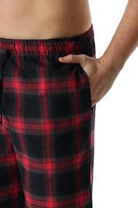 <b>Men's</b> High <b>Waist</b> Flannel Pattern Print Sweat Pants Embroidered Technics <b>Elastic</b> <b>Waist</b> for Casual Loungewear Streetwear Jogging - Product Image 6